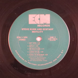Steve Kuhn And Ecstasy : Motility (LP, Album)