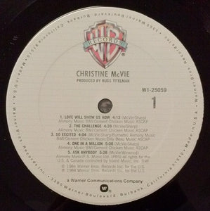 Christine McVie : Christine McVie (LP, Album, Club)