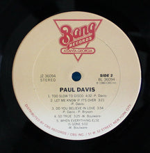 Laden Sie das Bild in den Galerie-Viewer, Paul Davis (3) : Paul Davis (LP, Album)
