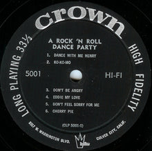 Laden Sie das Bild in den Galerie-Viewer, Various : A Rock &#39;N Roll Dance Party (LP, Comp, Mono)

