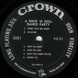 Various : A Rock 'N Roll Dance Party (LP, Comp, Mono)