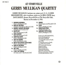 Charger l&#39;image dans la galerie, Gerry Mulligan Quartet : At Storyville (CD, Album, RE)
