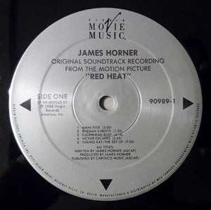 James Horner : Red Heat (Original Motion Picture Soundtrack) (LP, Album)