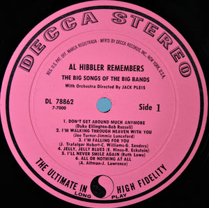 Al Hibbler : Al Hibbler Remembers (LP, Album, Promo)