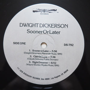 Dwight Dickerson : Sooner Or Later (LP, Album)