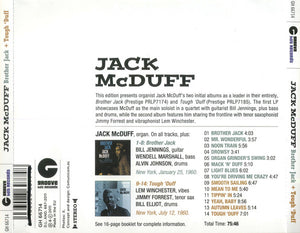 Jack McDuff* : Brother Jack + Tough 'Duff (CD, Comp)