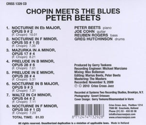 Peter Beets : Chopin Meets The Blues (CD, Album)