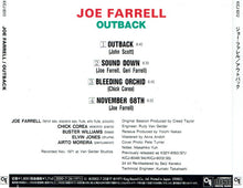 Charger l&#39;image dans la galerie, Joe Farrell : Outback (CD, Album, RE, RM)
