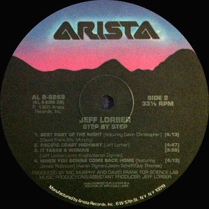 Jeff Lorber : Step By Step (LP, Album, Ind)