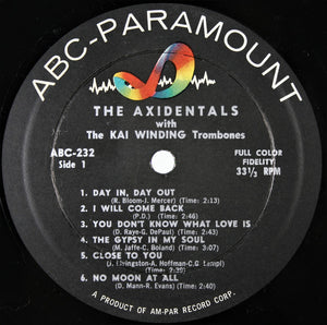 The Axidentals With The Kai Winding Trombones : The Axidentals With The Kai Winding Trombones (LP, Album, Mono)