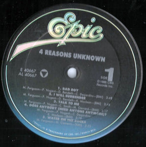 4 Reasons Unknown : 4 Reasons Unknown (LP, Album)