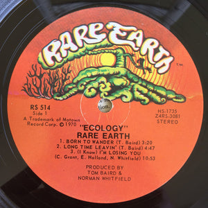 Rare Earth : Ecology (LP, Album, Ind)