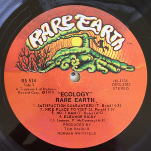 Rare Earth : Ecology (LP, Album, Ind)