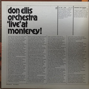 Don Ellis Orchestra* : 'Live' At Monterey ! (LP, Album, Mono)