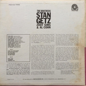 Stan Getz, Zoot Sims & Al Cohn : The Brothers (LP, Comp, Mono, RE)