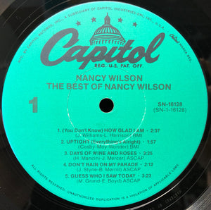 Nancy Wilson : The Best Of Nancy Wilson (LP, Comp, RE)
