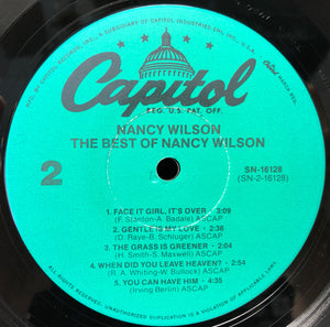 Nancy Wilson : The Best Of Nancy Wilson (LP, Comp, RE)