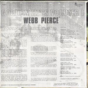 Webb Pierce : Golden Hits Volume 1 (LP, Comp)