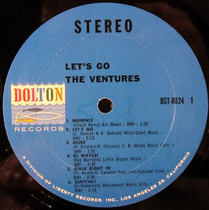The Ventures : Let's Go (LP, Album, Ter)