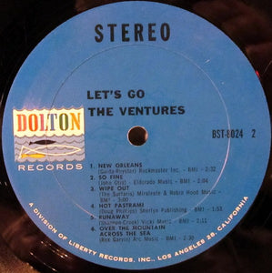 The Ventures : Let's Go (LP, Album, Ter)