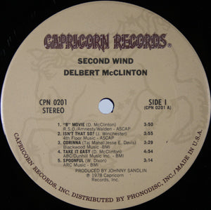 Delbert McClinton : Second Wind (LP, Album, Ter)