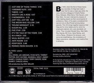 Al Haig Trio And Sextets* Featuring Stan Getz And Wardell Gray : Al Haig Trio And Sextets (CD, Comp, Ltd, RM)
