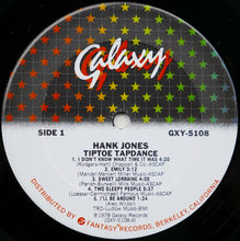 Load image into Gallery viewer, Hank Jones : Tiptoe Tapdance (LP, Album)
