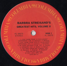 Laden Sie das Bild in den Galerie-Viewer, Barbra Streisand : Barbra Streisand&#39;s Greatest Hits - Volume 2 (LP, Comp, Pit)

