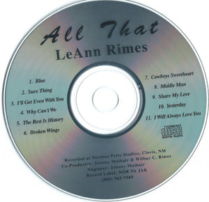 LeAnn Rimes : All That (CD, Album)