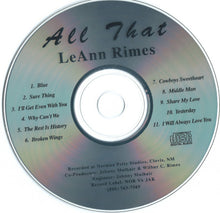 Laden Sie das Bild in den Galerie-Viewer, LeAnn Rimes : All That (CD, Album)
