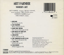 Laden Sie das Bild in den Galerie-Viewer, Art Farmer : Modern Art (CD, Album, RE)
