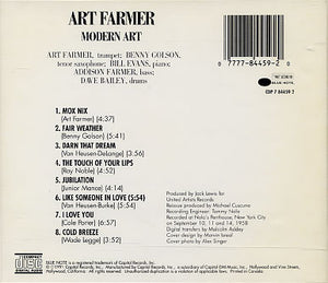 Art Farmer : Modern Art (CD, Album, RE)