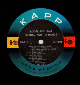 Roger Williams (2) : Invites You To Dance (LP, Album)