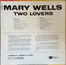 Charger l&#39;image dans la galerie, Mary Wells : Two Lovers (LP, Album, Mono)

