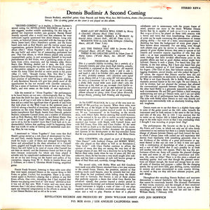Dennis Budimir : A Second Coming (LP, Album)