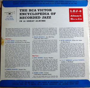 Various : The RCA Victor Encyclopedia Of Recorded Jazz: Album 6 - Hin To Joh (10", Comp)