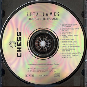 Etta James : Rocks The House (CD, Album, RE, RM)