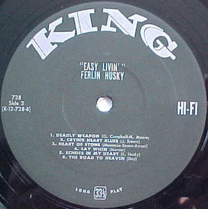 Ferlin Husky : Easy Livin' (LP, Album, Mono)