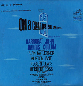 Barbara Harris (2) And John Cullum : On A Clear Day You Can See Forever (Original Broadway Cast Recording) (LP, Album)