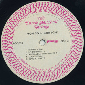The Parris Mitchell Strings : From Spain With Love (LP, Album, Mono)