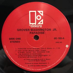 Grover Washington, Jr. : Paradise (LP, Album, PRC)