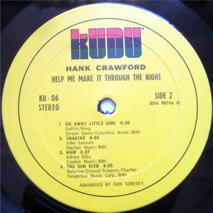 Hank Crawford : Help Me Make It Through The Night (LP, Album)