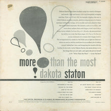 Charger l&#39;image dans la galerie, Dakota Staton : More Than The Most (LP, Mono)
