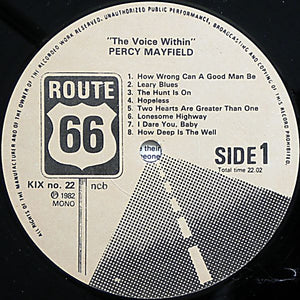 Percy Mayfield : The Voice Within (LP, Comp, Mono)