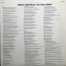 Laden Sie das Bild in den Galerie-Viewer, Percy Mayfield : The Voice Within (LP, Comp, Mono)
