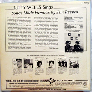 Kitty Wells : Songs Made Famous By Jim Reeves (LP, Album)