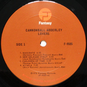 Cannonball Adderley : Lovers (LP, Album)