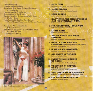 Rosalind Russell, Natalie Wood, Karl Malden : Gypsy (Original Motion Picture Soundtrack) (CD, Album)