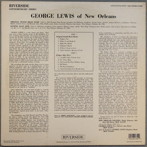 George Lewis (2) With Eclipse Alley Five And Original Zenith Brass Band* : George Lewis Of New Orleans (LP, Comp, Mono, Ltd, RE, RM)