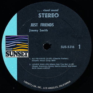 Jimmy Smith : Just Friends (LP, Album, RE)